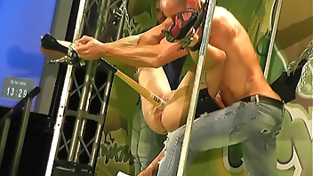 redhead pornstars fisting fuck on stage