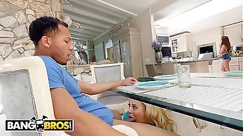 BANGBROS - Stepmom Cherie Deville Fucks Riley Reid’s Black Boyfriend, Ricky Johnson