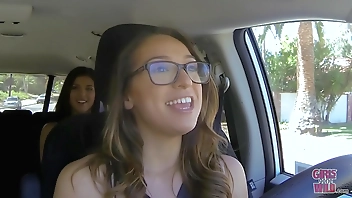 GIRLS GONE WILD - Young Babe Lia Suddenly Finds Herself In The Coed Cab