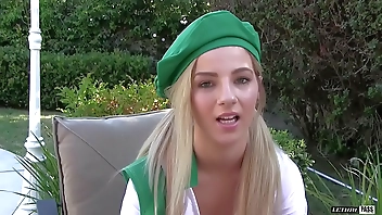 Bella Rose is a horny blonde scout with some sweet pink nookie