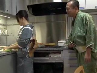 Fucking My Father-in-law's Wife During Lunchtime Kitchen Antics in Tokyo Nippon