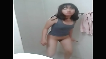 asian exchange student in korea pleasing herself