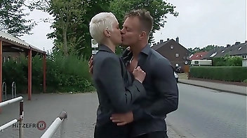 HITZEFREI Big tit German MILF picked up and fucked hard