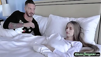 Stepteen gets fucked by santa stepdad