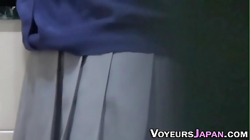 Asian student masturbates