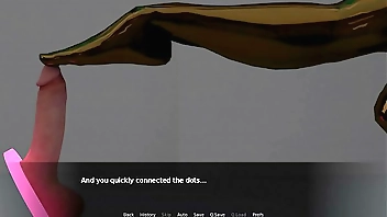 Footjob and Legjob from Sentient AI Girl