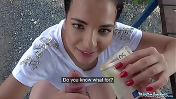 Public Agent Hot tourist Sophia Laure fucked and creampied on picnic bench