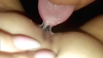 Lesbian eating dinner