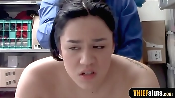 Fake busty teen LP officer punish fucked by a real one