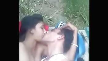 Indian boy and girl in Farm