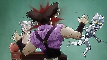 jojo's bizarre adventure stardust crusaders Egypt Arc capitulo 9 (sin censura)