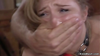 Huge tits babe doggy anal fucked in bdsm