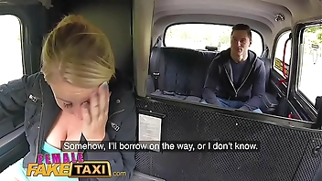 Female Fake Taxi Hot blonde sucks and fucks Czech cock in taxi
