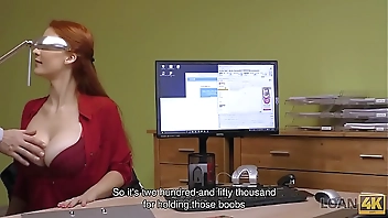 LOAN4K. Loan porn of Isabella Lui who hypnotizes manager with tits