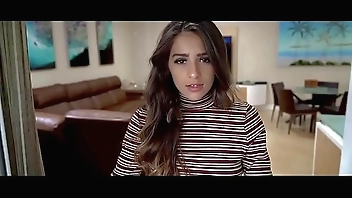 Brunette babe eats a big dick