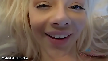 You fuck hot blonde until you cum in her pussy (Elsa Jean)