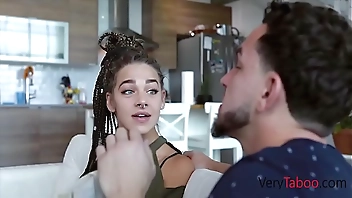 Jealous stepsister fucks me after GF leaves