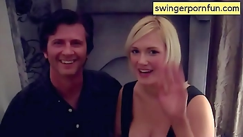 Hotwife sucks off Cameraman before fucking her Husband