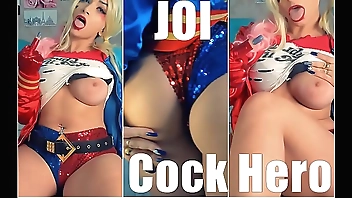COCK HERO- EVOLUTION HARLEY QUINN JERK OFF GAME, ARLEQUINA MAKING YOU ENJOY A LOT, GUIDED WAGGING
