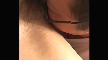Japanese dad pussy licking