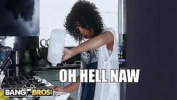 BANGBROS - Misty Stone Gets Good Cock From Her Roommate Eddie Jaye