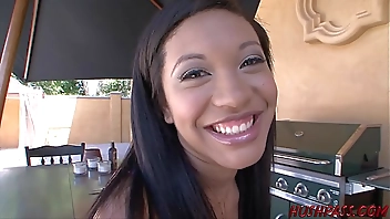 Ebony Babe Rhianna Ryan Wants a Taste of Whitezilla's Cock