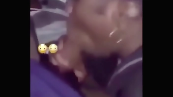 Thot bitch sucking dick on live