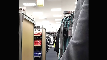 Risky Walmart masturbation