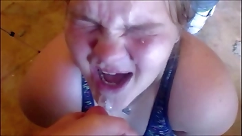 Cum Facials compilation on desperate horny teens huge loads hitting, mouth, up the nose, eyes and hair