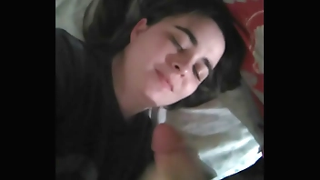 Wife gives friend handjob and gets facial