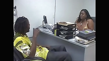 Fat girl Char-Lee Redd gets put over a table and fucked doggy style