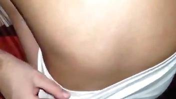 I found out that my stepsister does not shave her hairy pussy