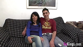 Stepmother and stepson fucking together. She left her husband for his son