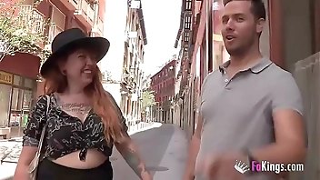 Liberal hipster girl gets drilled by a conservative guy
