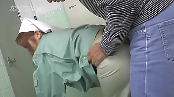 A beautiful cleaner also cleaned my dick pissing