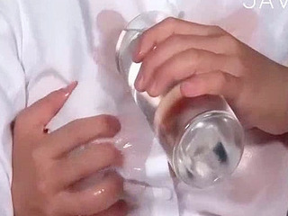 Sultry Tokyo babe's oiled nipples are perfect for fucking.