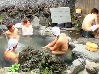 Asian Wife's Nippon Thai XXX Porn Wild Group Sex at Spa with Strangers while Hubby in Shower