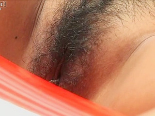 Fucking a Nippon babe with hairy pussy and perky tits in a XXX Tokyo strip club