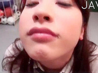 Nippon teen's XXX thirst quenched with meaty toy play.