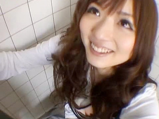 Sex-crazed Nipponese schoolgirl Yuu Asakura gets horny in Tokyo
