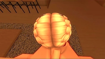 Roblox girl sucking a small cock of his royal boyfriend